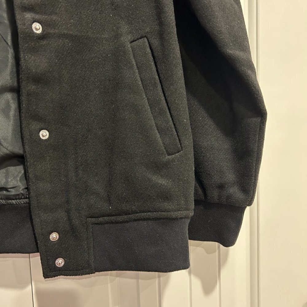 Future Collective Kahlana Barfield Brown Black Bomber Jacket Women’s Size XS - Picture 8 of 13